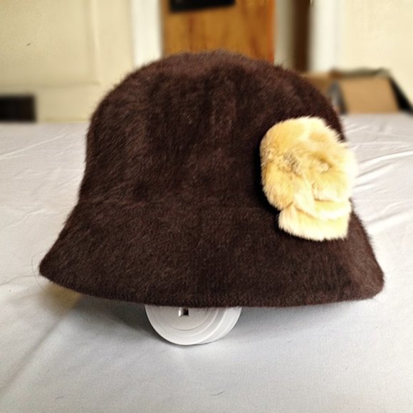Handmade Rabbit & Angora Wool Bucket Hat - Picture 2 of 5